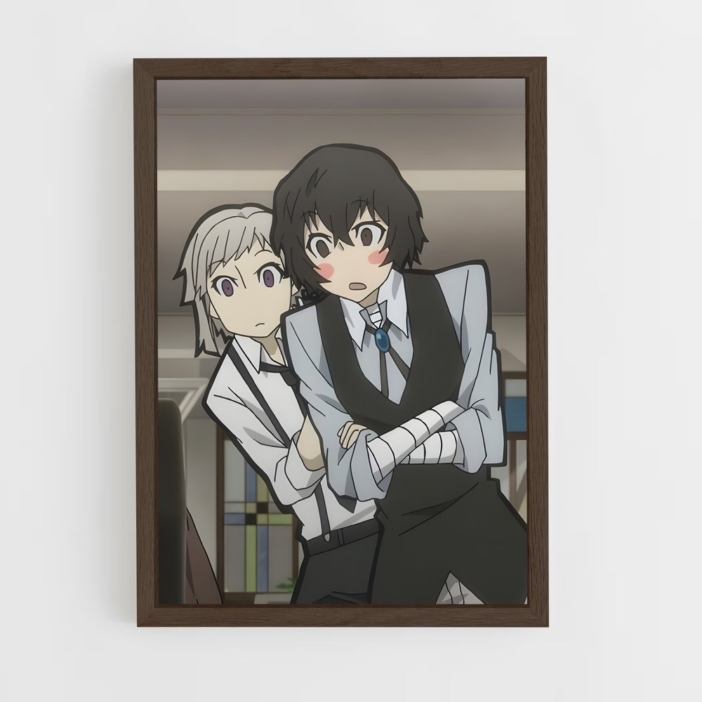 ap-bungo stray dogs-2 cadre Bois foncé