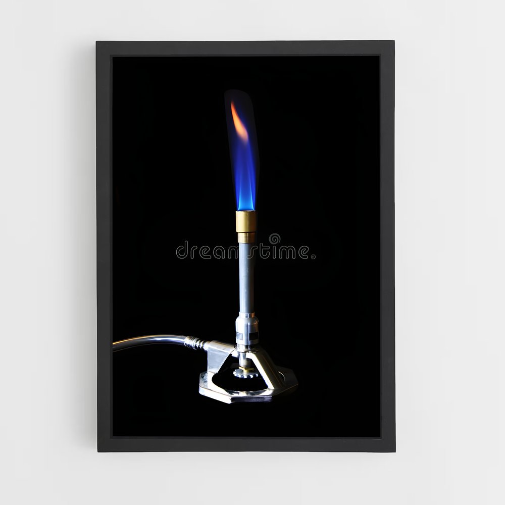 ap-bunsen burner-4 cadre Noir