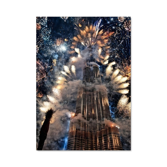 Poster Feux d'Artifice au Burj
