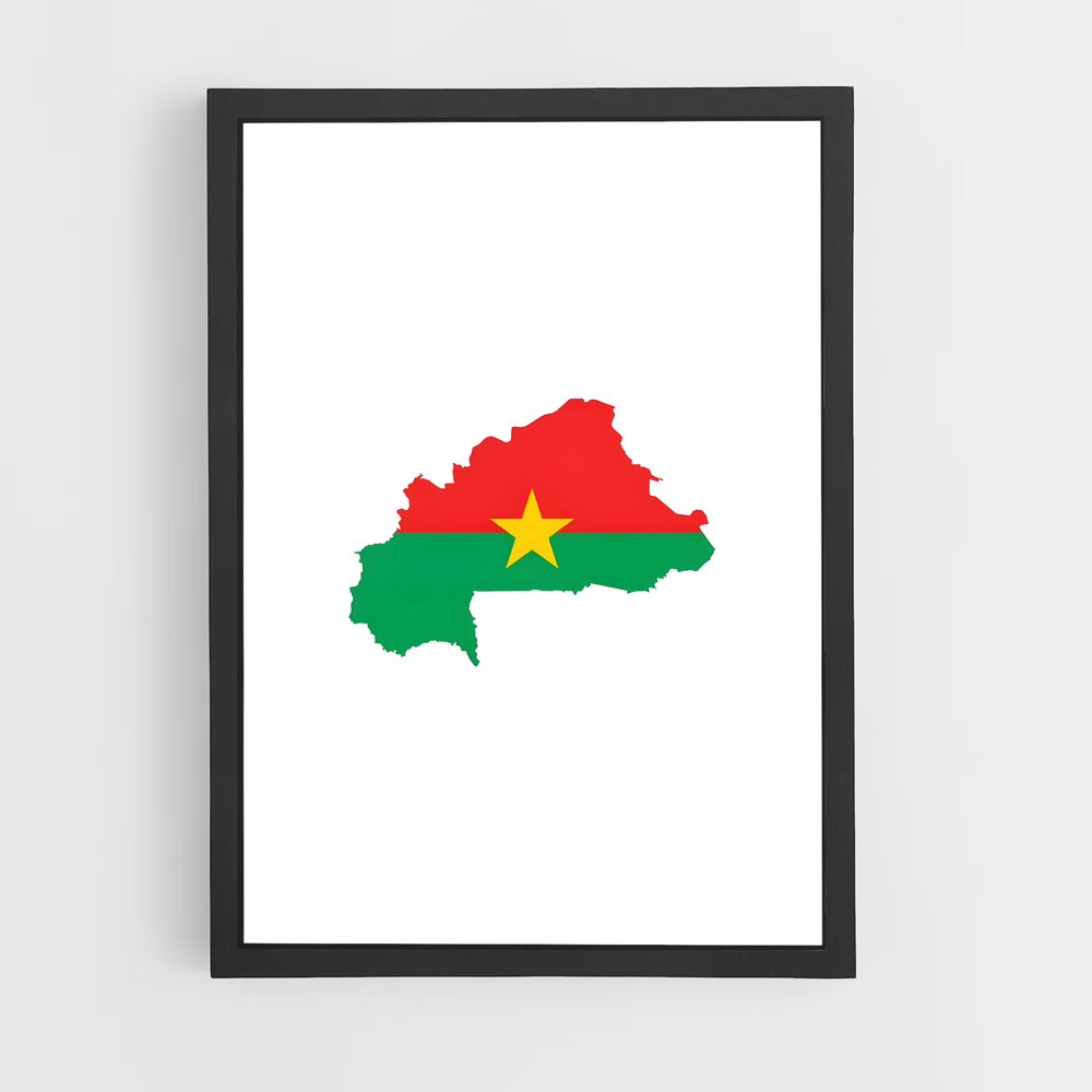 ap-burkina faso flag-3 cadre Noir