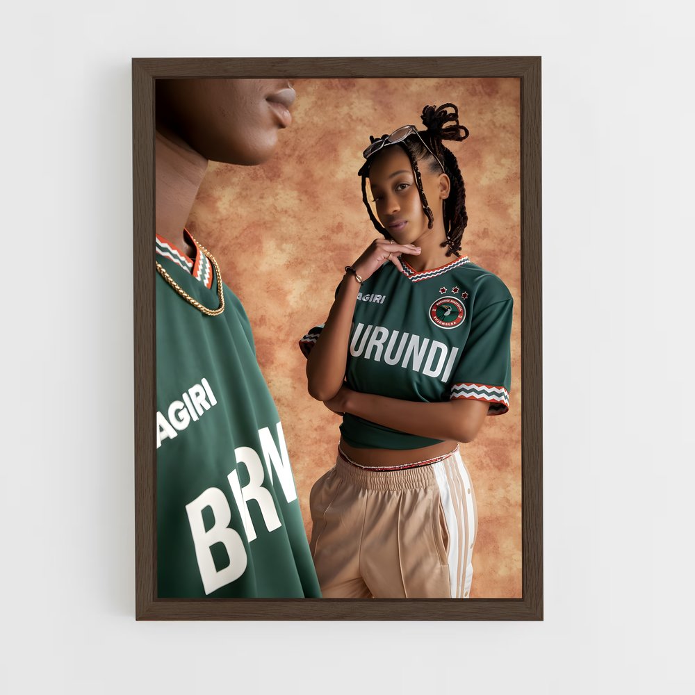 ap-burundi national football team-2 cadre Bois foncé