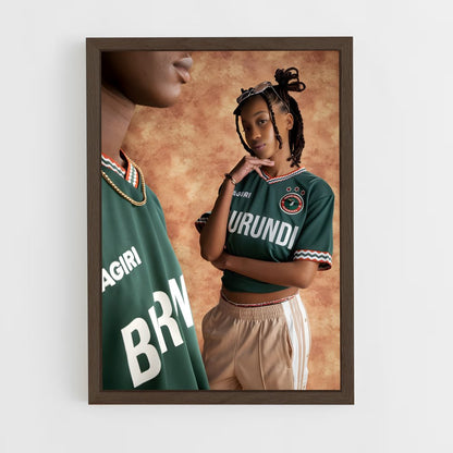 ap-burundi national football team-2 cadre Bois foncé