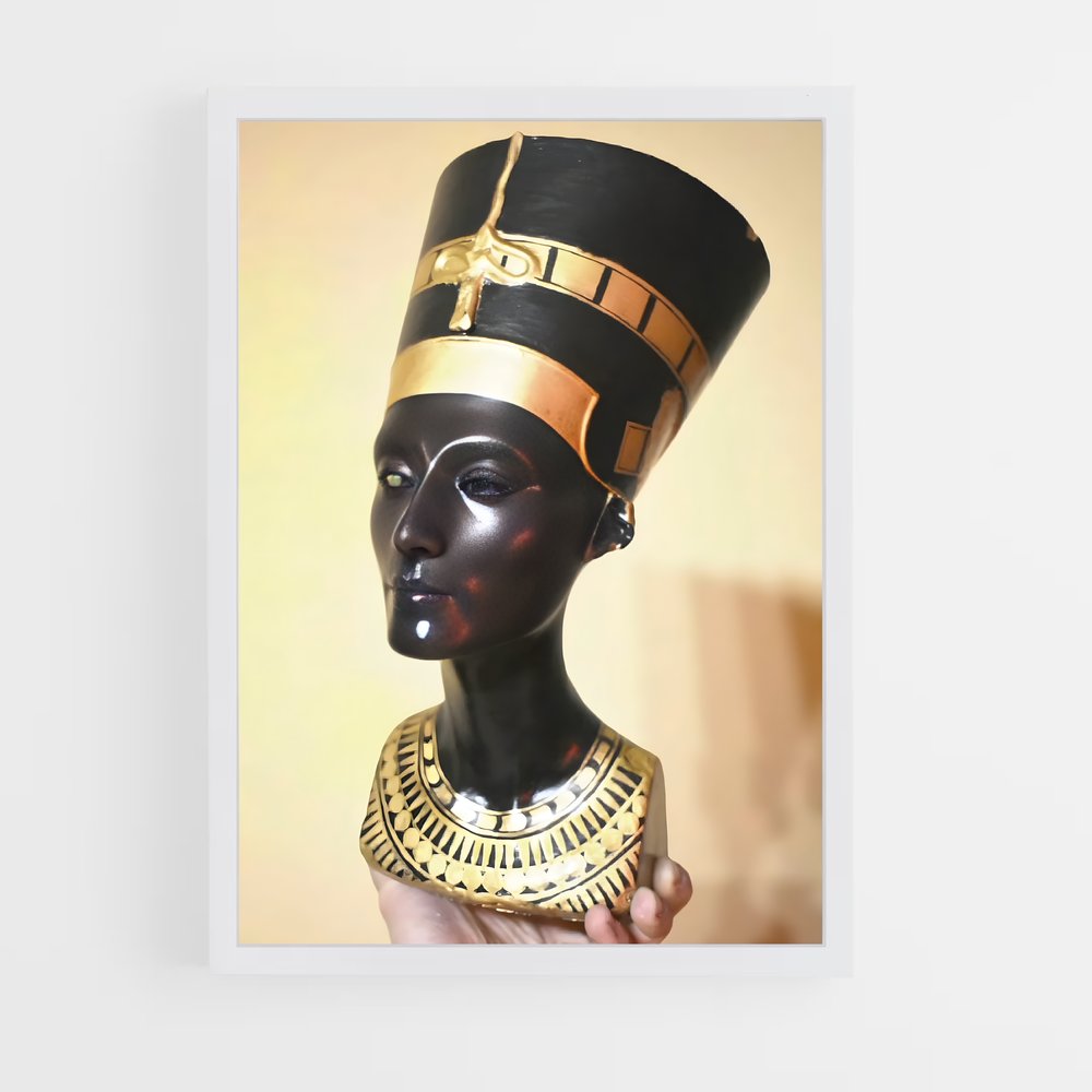 ap-bust of nefertiti-6 cadre Blanc