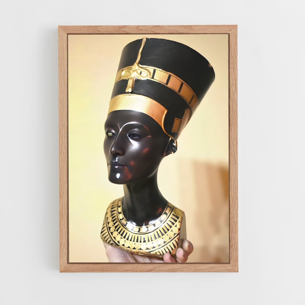 ap-bust of nefertiti-6 cadre Bois clair