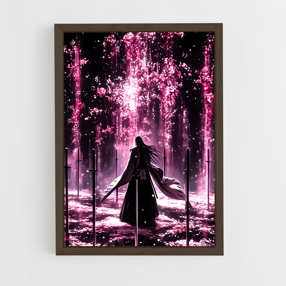 ap-byakuya kuchiki-4 cadre Bois foncé