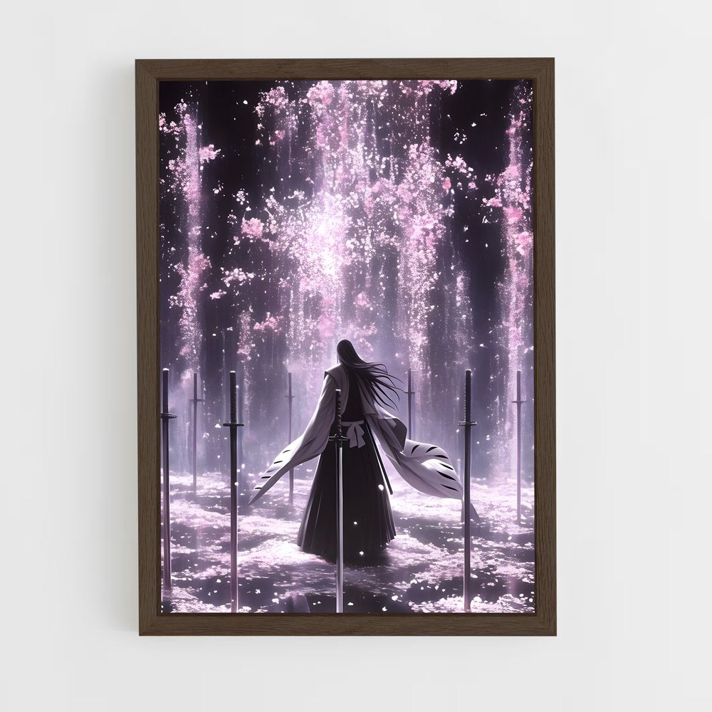 ap-byakuya kuchiki-6 cadre Bois foncé