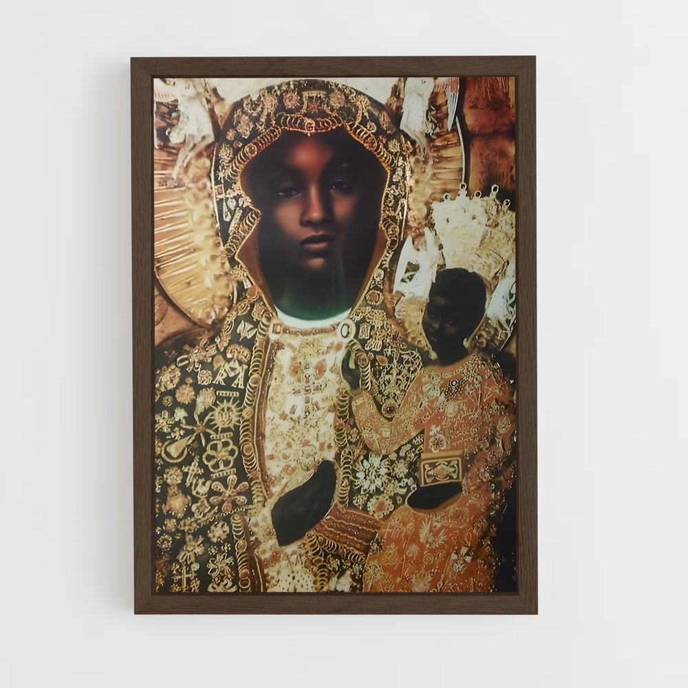 ap-byzantine icons-1 cadre Bois foncé