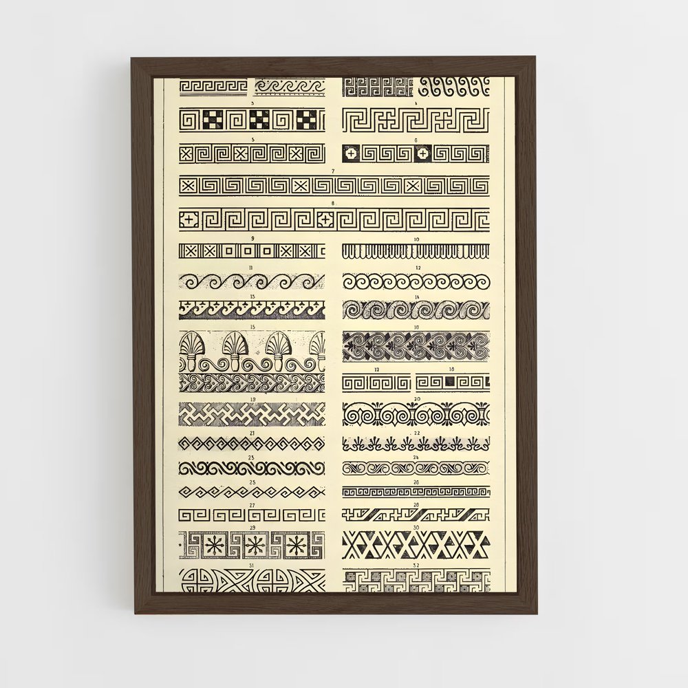 ap-byzantine patterns-4 cadre Bois foncé