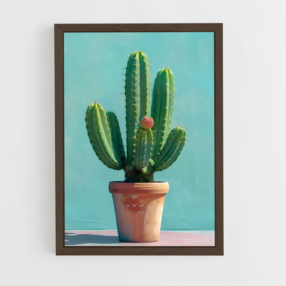 ap-cactus-6 cadre Bois foncé