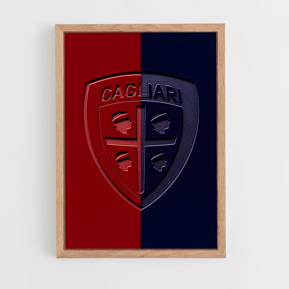 ap-cagliari calcio-1 cadre Bois clair