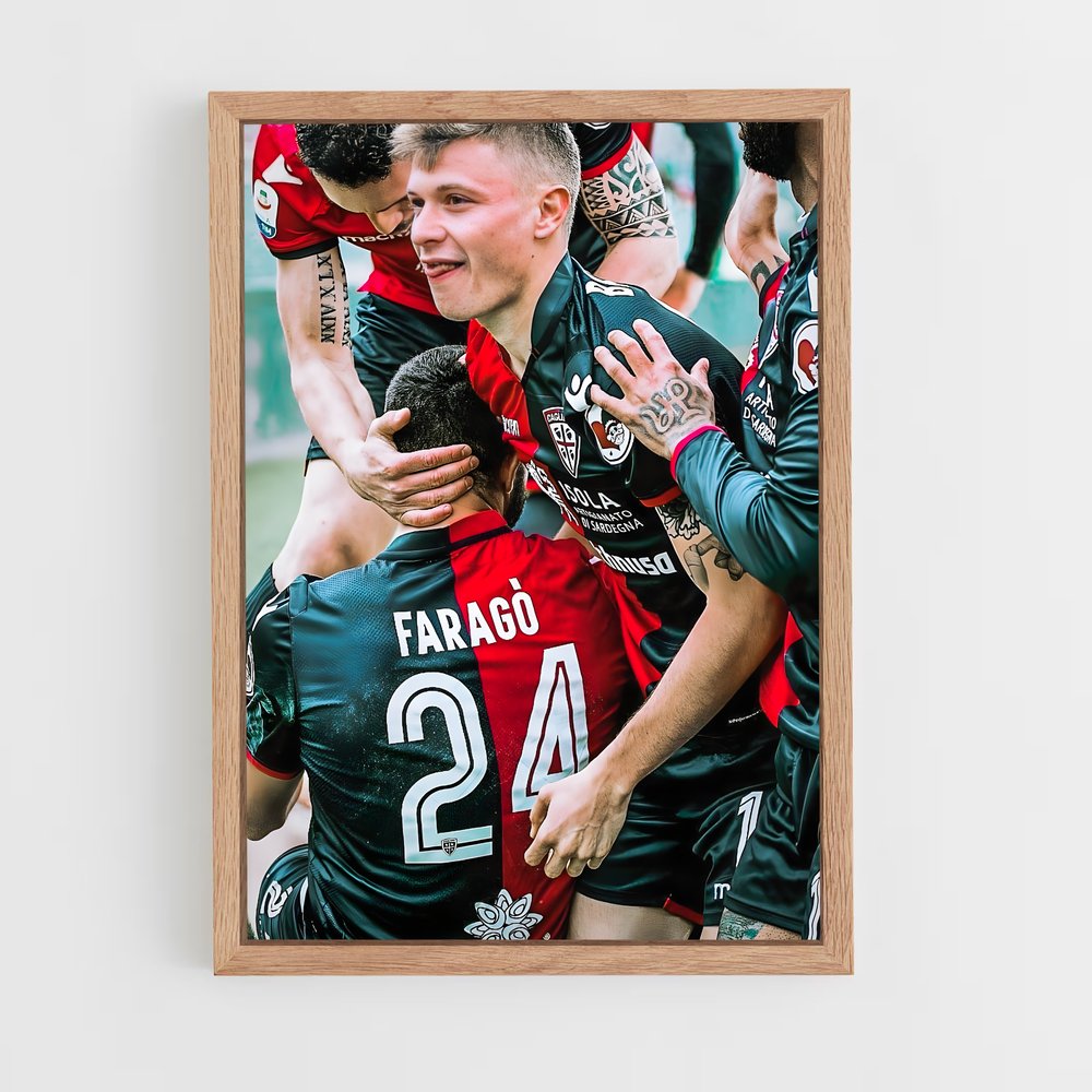ap-cagliari calcio-13 cadre Bois clair