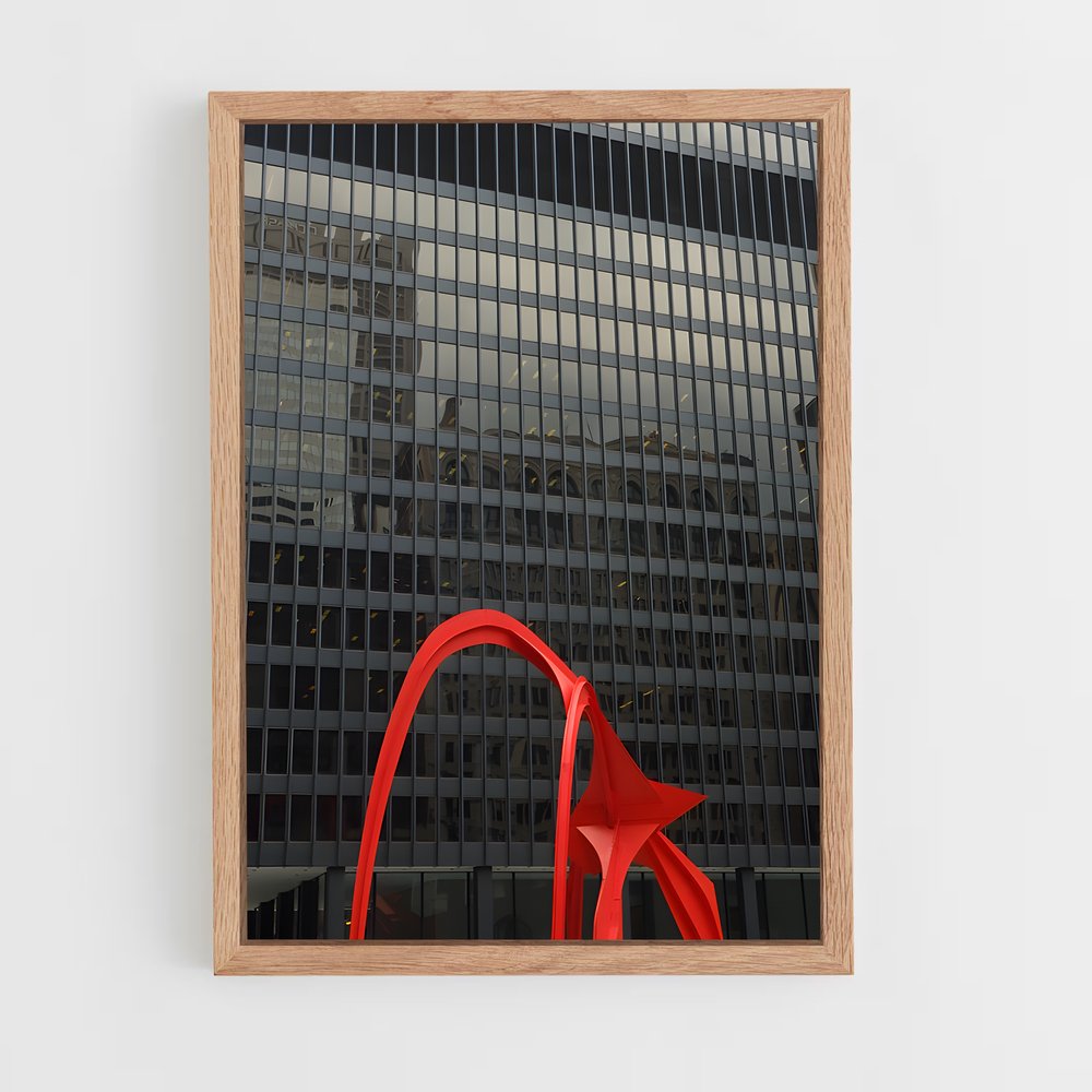 ap-calder flamingo-1 cadre Bois clair