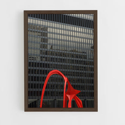 ap-calder flamingo-1 cadre Bois foncé