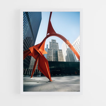 ap-calder flamingo-3 cadre Blanc