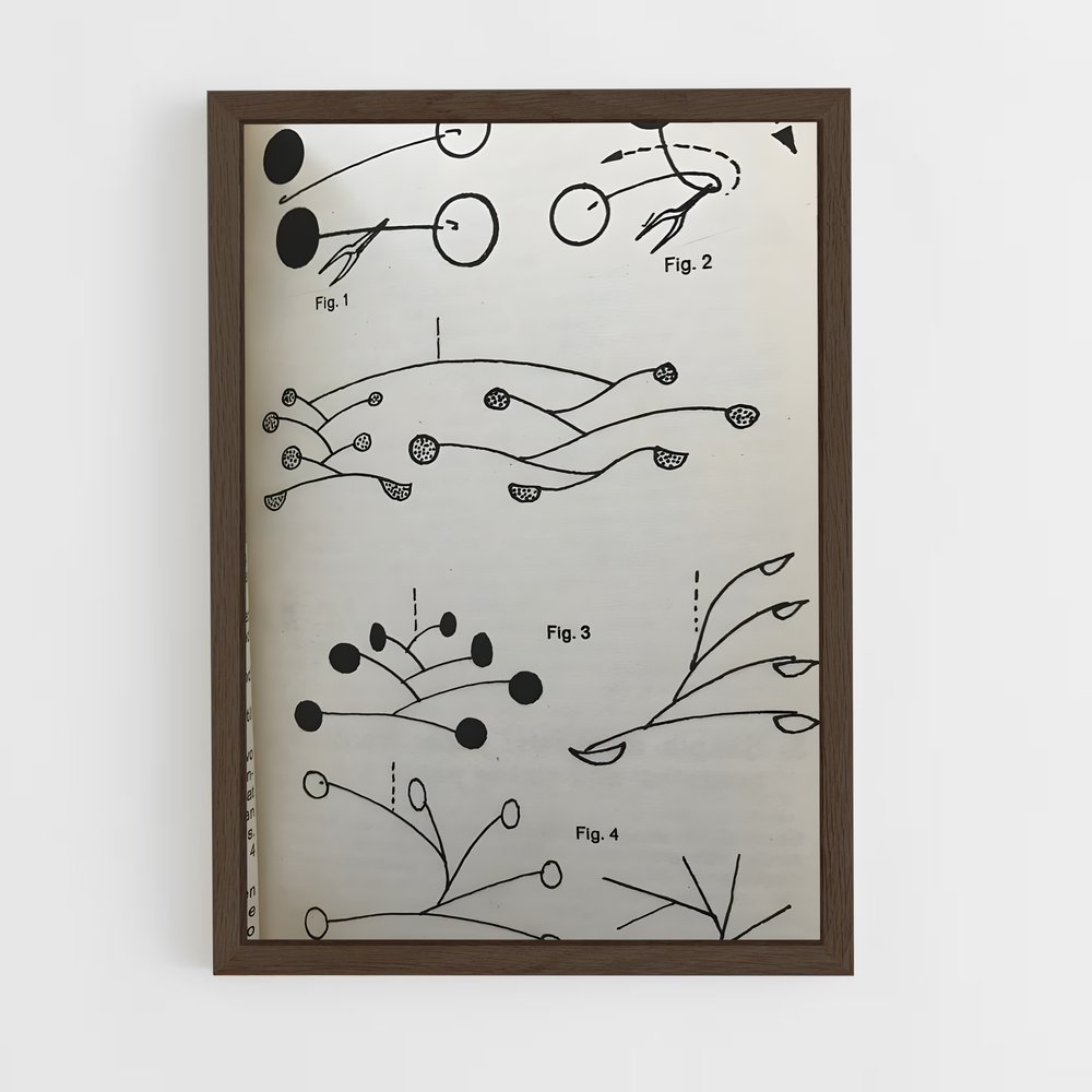 ap-calder mobiles-1 cadre Bois foncé