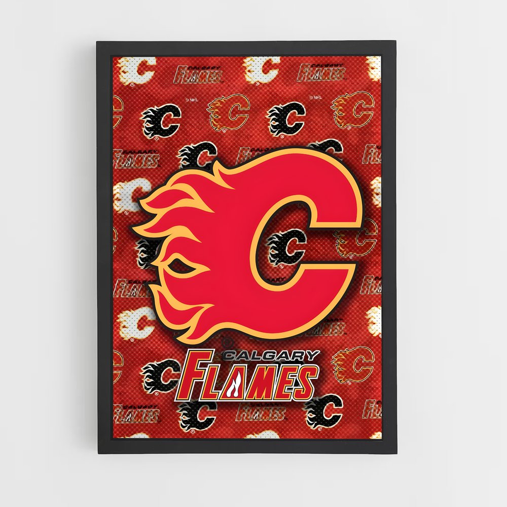 ap-calgary flames-4 cadre Noir