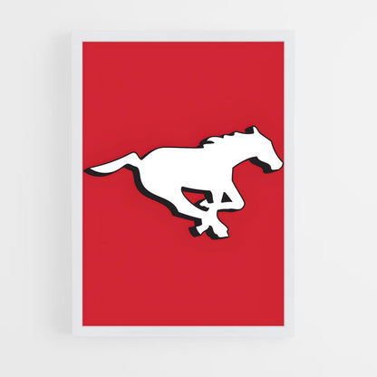 ap-calgary stampeders-5 cadre Blanc