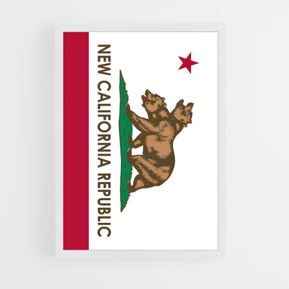 ap-california republic flag-4 cadre Blanc
