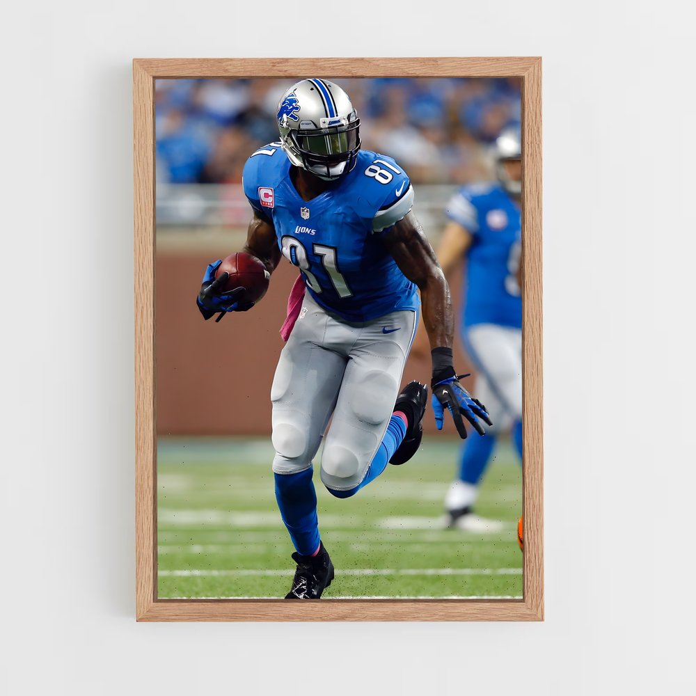 ap-calvin johnson-11 cadre Bois clair
