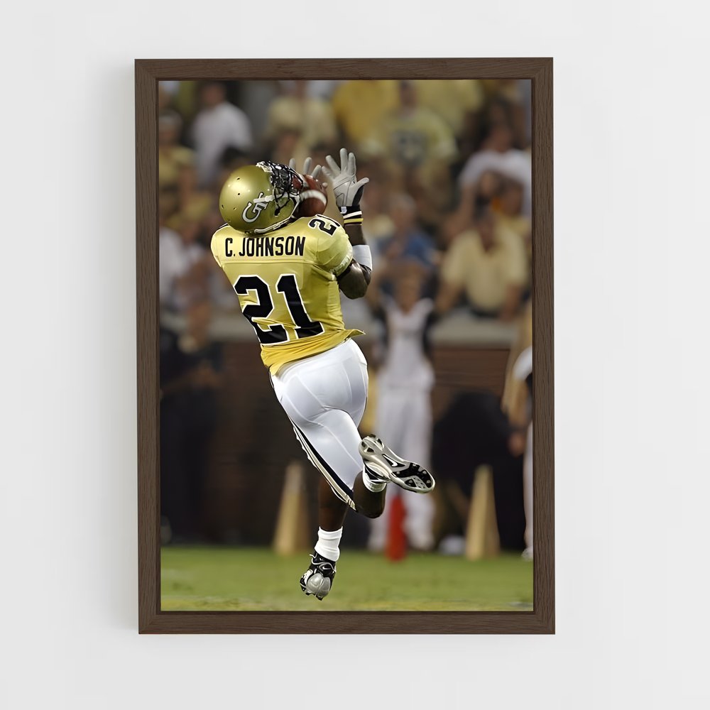 ap-calvin johnson-5 cadre Bois foncé