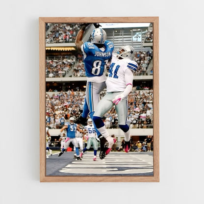 ap-calvin johnson-9 cadre Bois clair