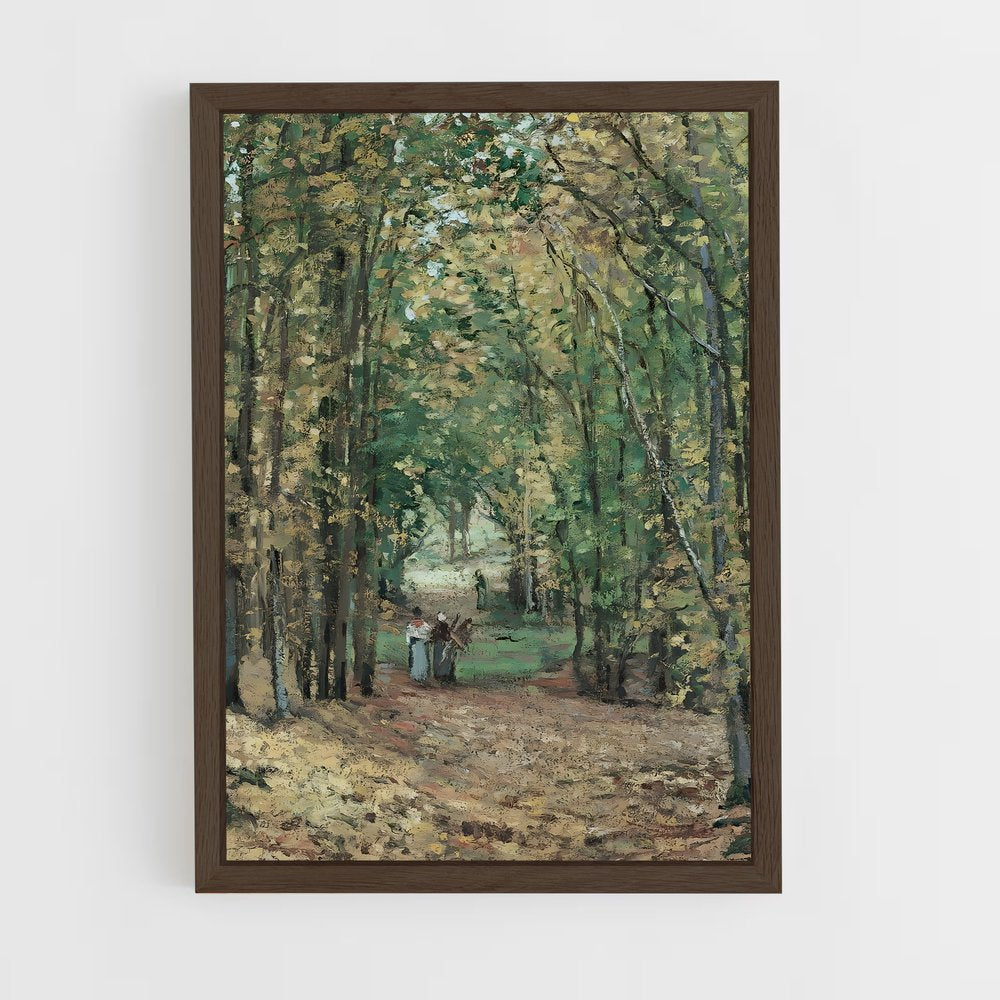 ap-camille pissarro-4 cadre Bois foncé