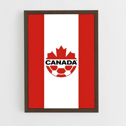 ap-canada national football team-1 cadre Bois foncé