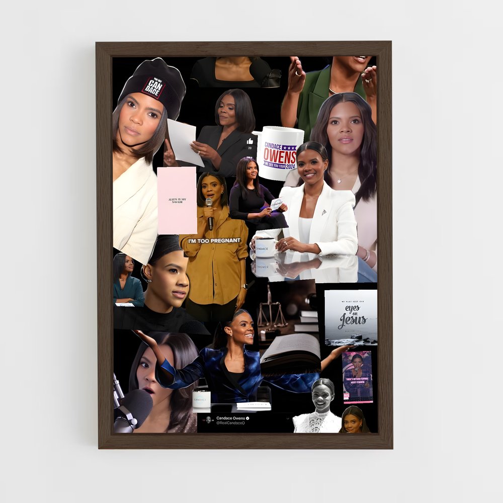 ap-candace owens-6 cadre Bois foncé