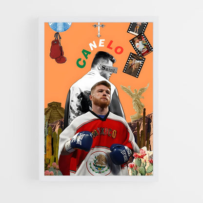 ap-canelo alvarez-10 cadre Blanc