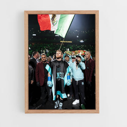 ap-canelo alvarez-11 cadre Bois clair
