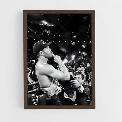 ap-canelo alvarez-2 cadre Bois foncé