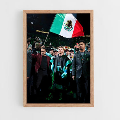 ap-canelo alvarez-4 cadre Bois clair