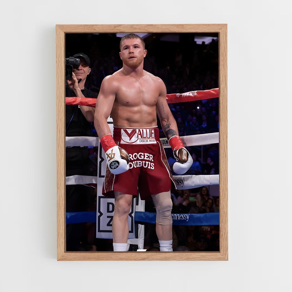 ap-canelo alvarez-6 cadre Bois clair