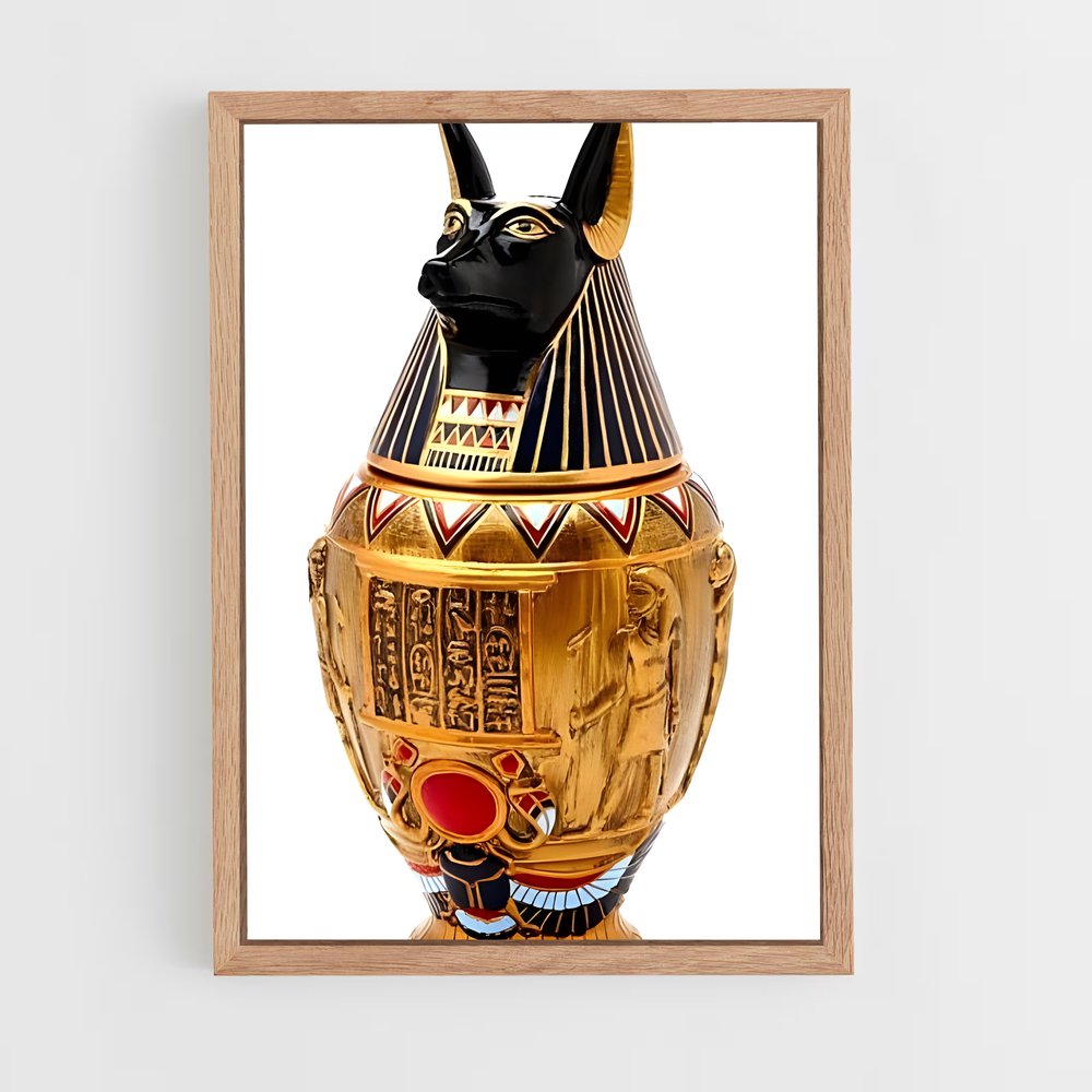 ap-canopic jars-4 cadre Bois clair