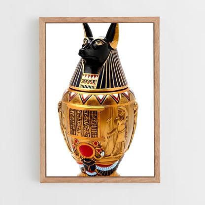 ap-canopic jars-4 cadre Bois clair