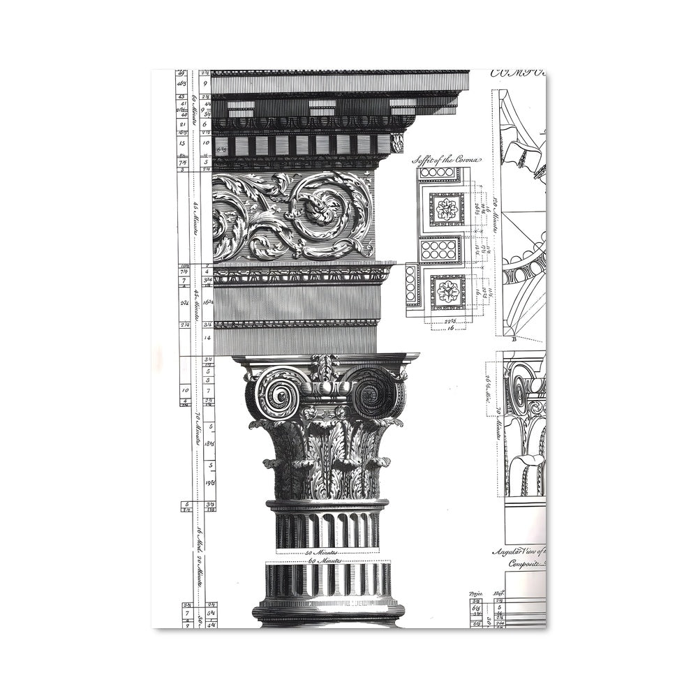 Poster Colonne Élégante
