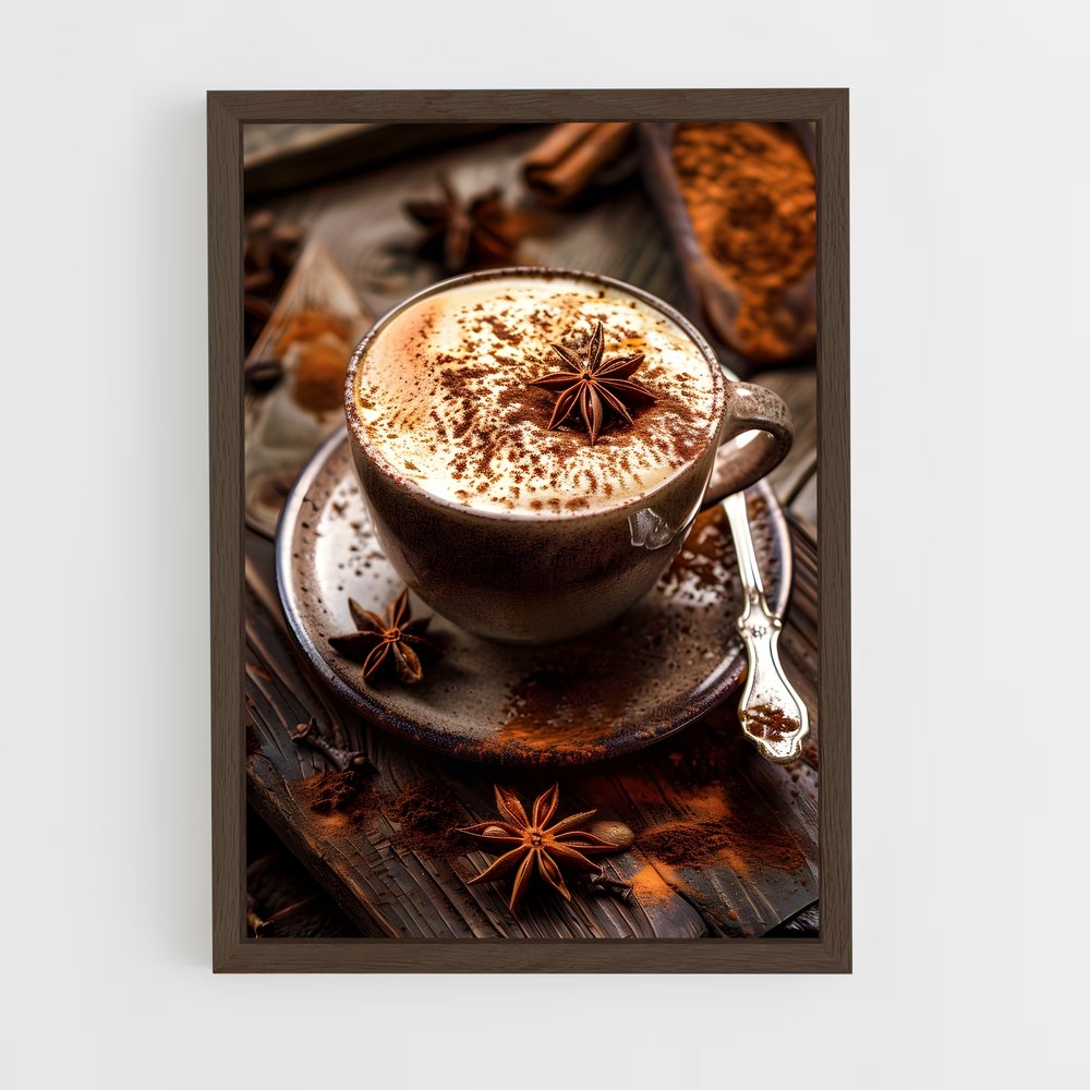 ap-cappuccino-4 cadre Bois foncé
