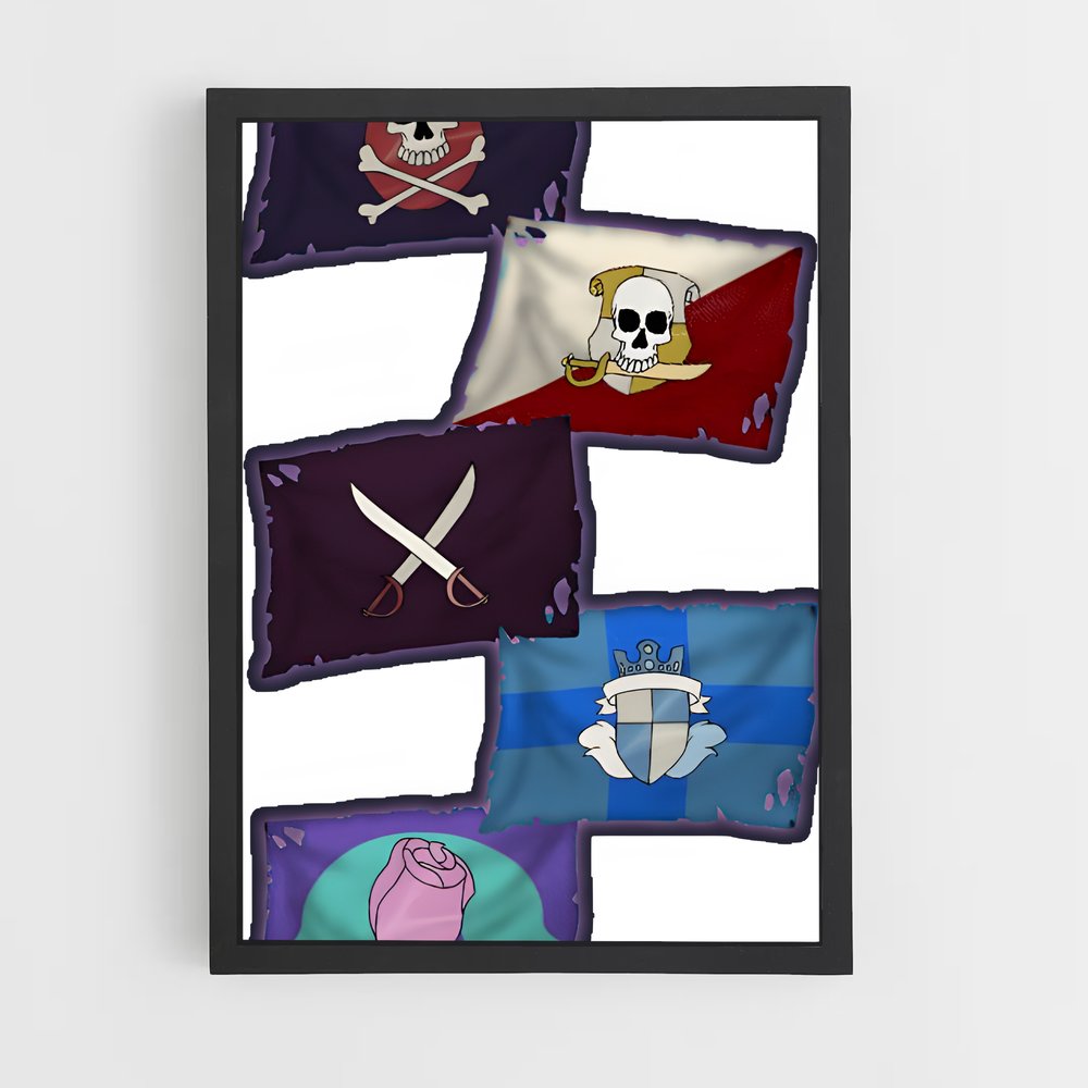 ap-captain kidd flag-1 cadre Noir