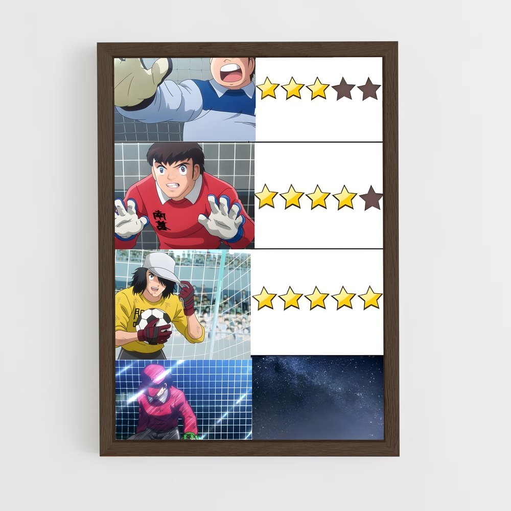 ap-captain tsubasa-8 cadre Bois foncé