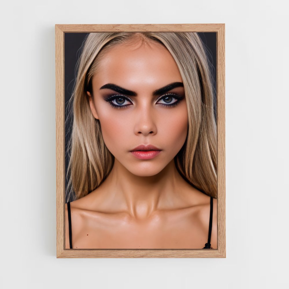 ap-cara delevingne-4 cadre Bois clair