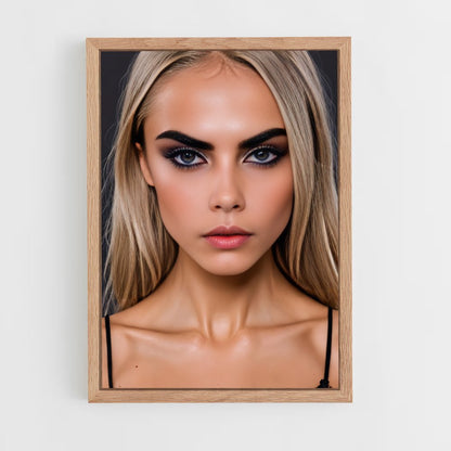 ap-cara delevingne-4 cadre Bois clair
