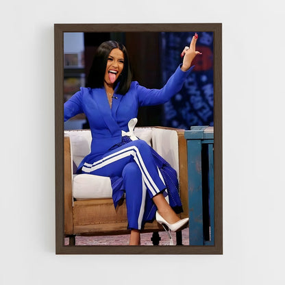 ap-cardi b-5 cadre Bois foncé