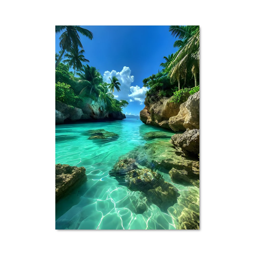Poster Caribbean beach 94407