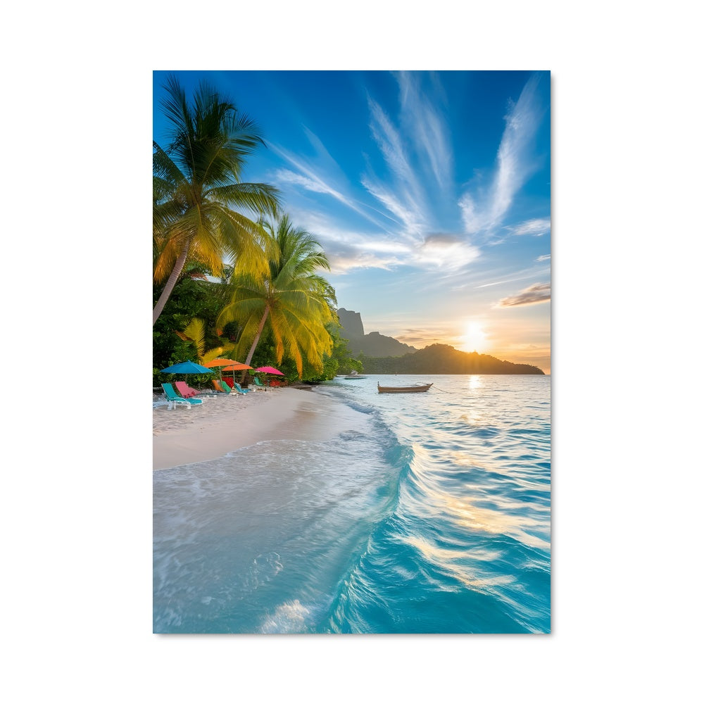 Poster Caribbean beach 94408