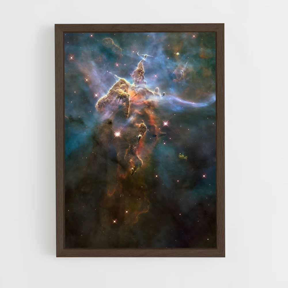ap-carina nebula-8 cadre Bois foncé