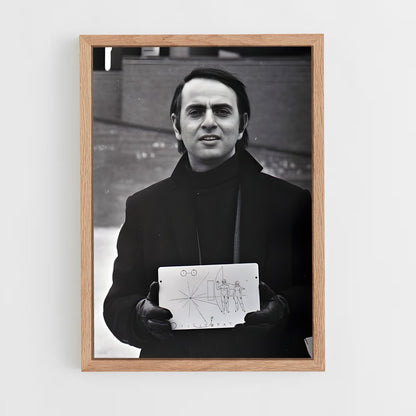 ap-carl sagan-1 cadre Bois clair