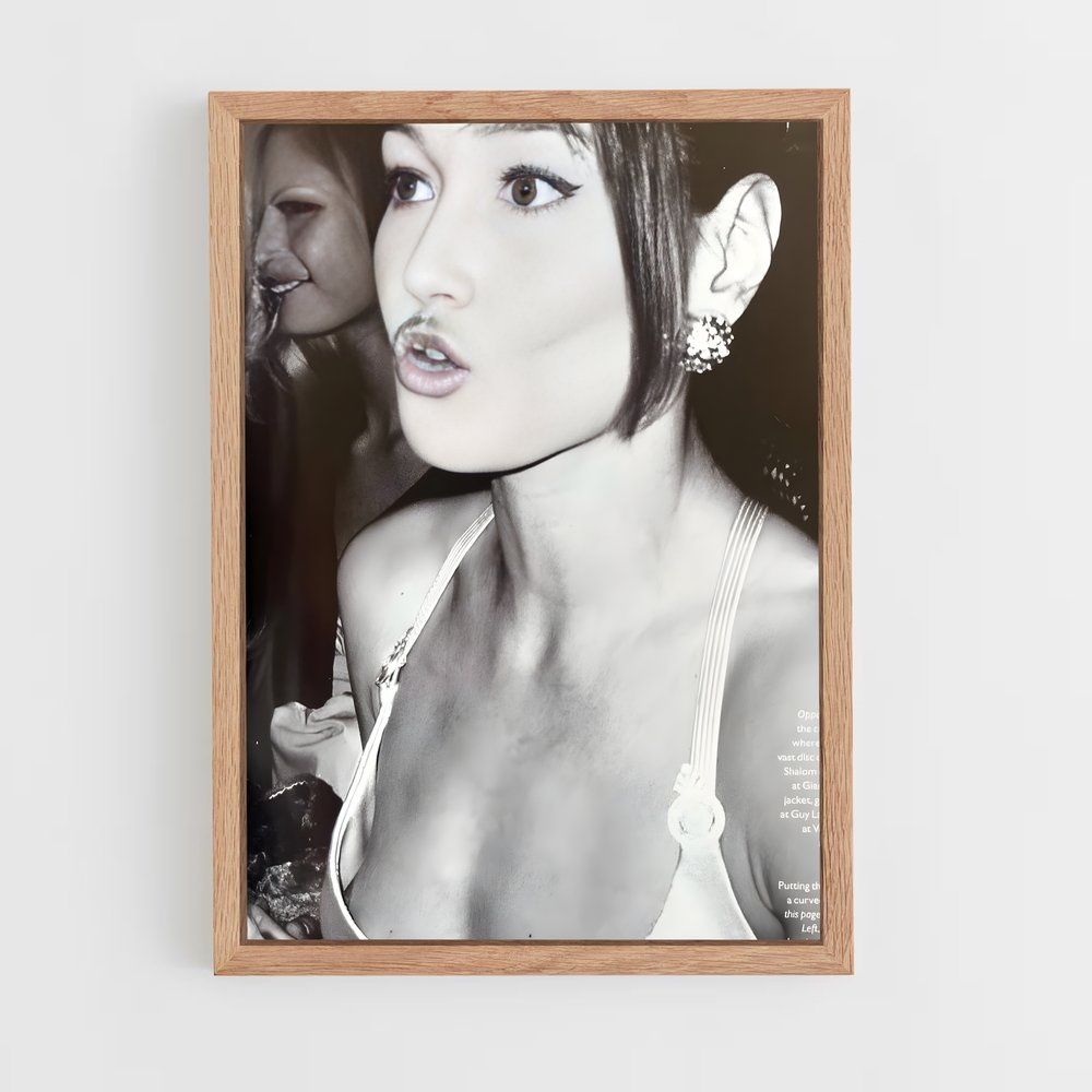 ap-carla bruni-2 cadre Bois clair