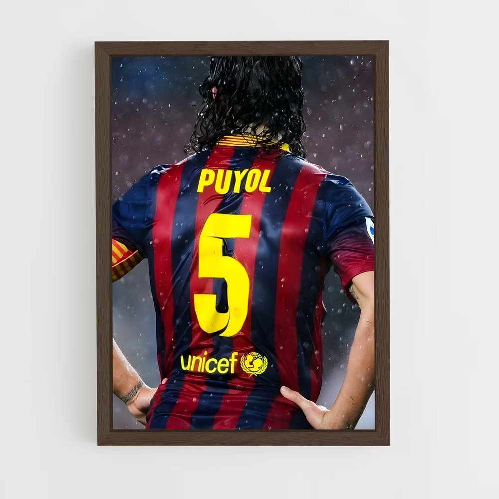 ap-carles puyol-5 cadre Bois foncé