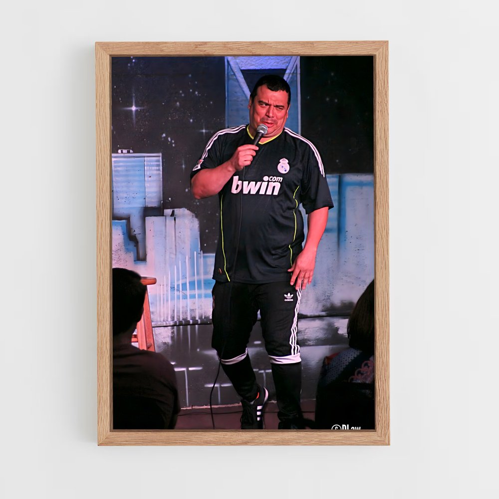 ap-carlos mencia-2 cadre Bois clair