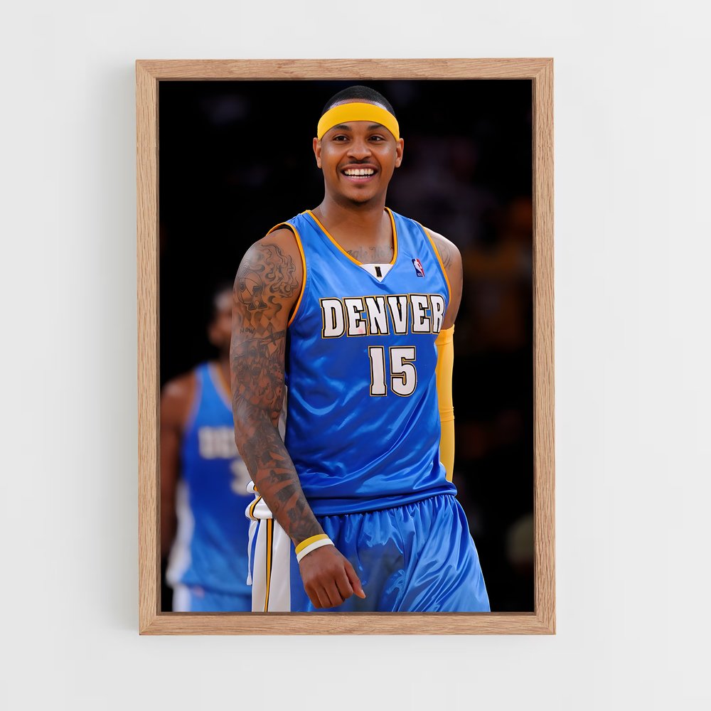 ap-carmelo anthony-6 cadre Bois clair